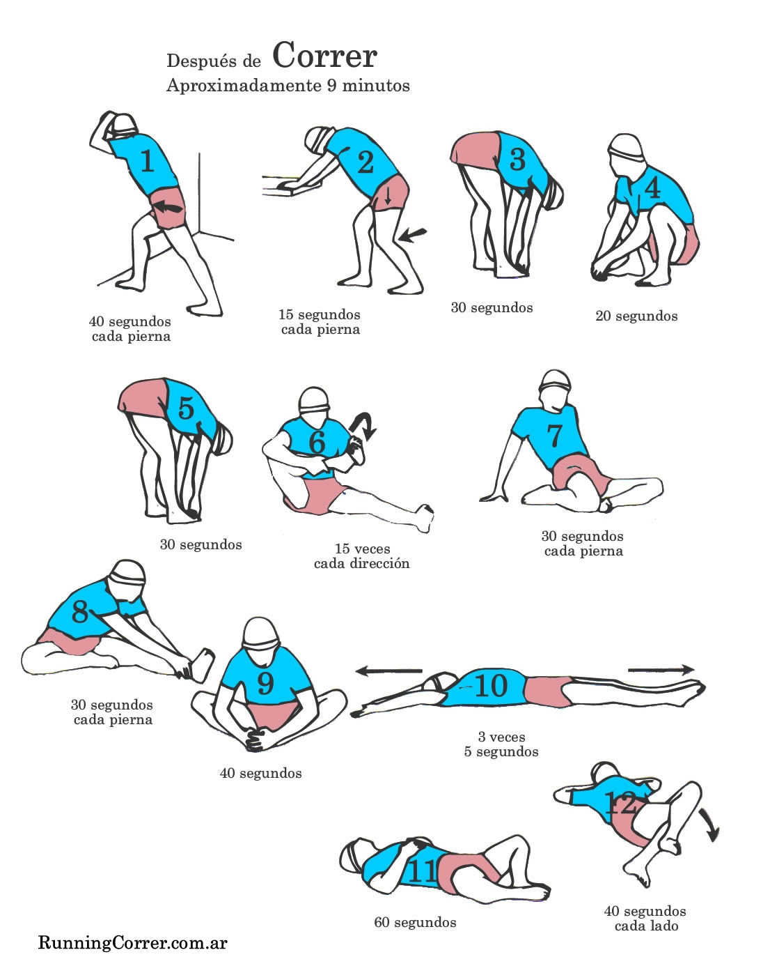 Estiramientos para después de correr