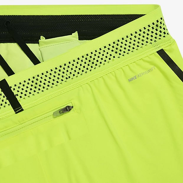 Shorts Nike Running Aeroswift 5 cm para mujer color volt