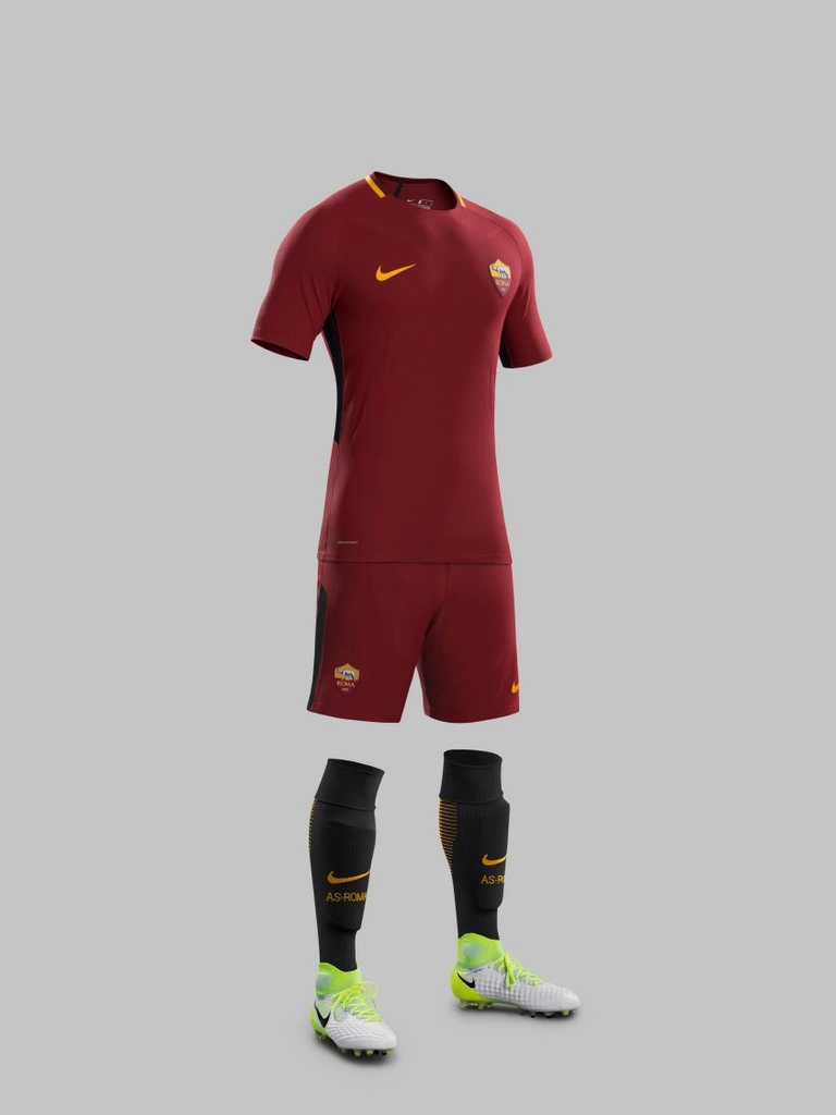 Kit Home Nike del club de fútbol AS Roma para 2017- 2018