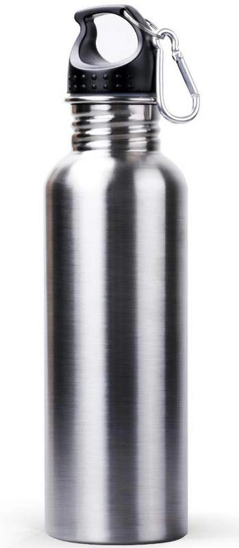 Botella de agua de acero inoxidable o cantimplora