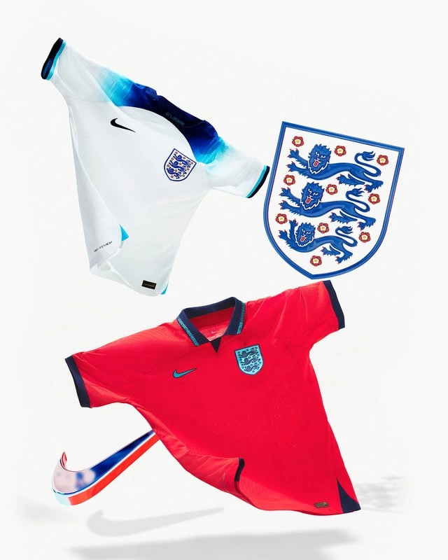 Camiseta de futbol de Inglaterra 2022 Nike jersey titular y alternativo
