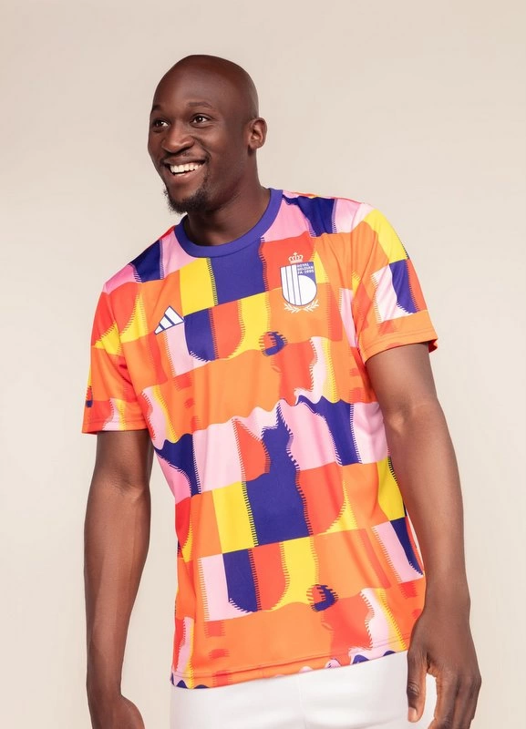 Camiseta de fútbol prepartido de Bélgica 2022 adidas