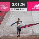 Kelvin Kiptum ganador de la Maratón de Londres 2023
